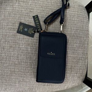 Kedzie Eclipse Crossbody Purse -Navy Blue